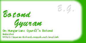 botond gyuran business card